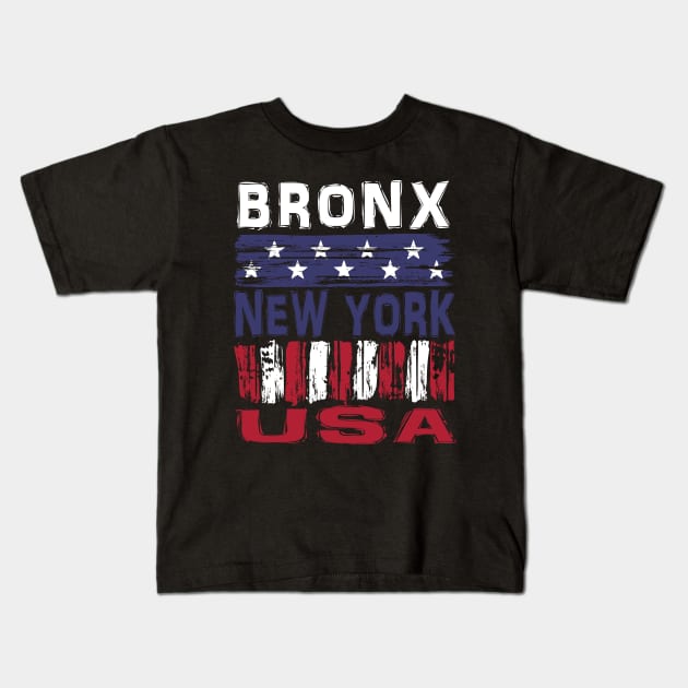 Bronx New York USA T-Shirt Kids T-Shirt by Nerd_art